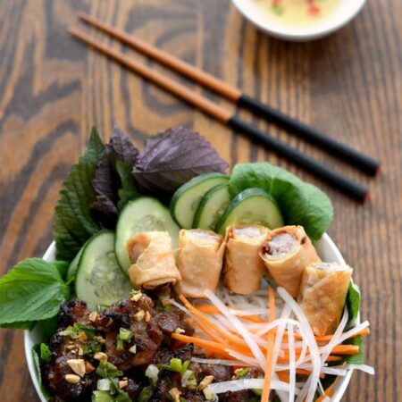Grilled Pork & Fried Spring Roll Vermicelli